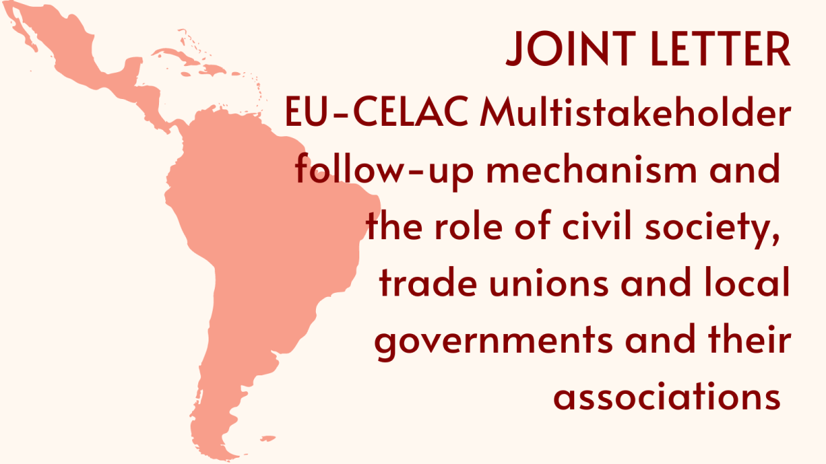 Mecanismo de seguimiento multiactor UE-CELAC y el papel de la sociedad civil, sindicatos y gobiernos locales y sus asociaciones